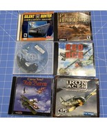 Vintage PC Games Red Ace Iron Aces Pearl Harbor Silent Hunter Red Baron - $317.21 MXN