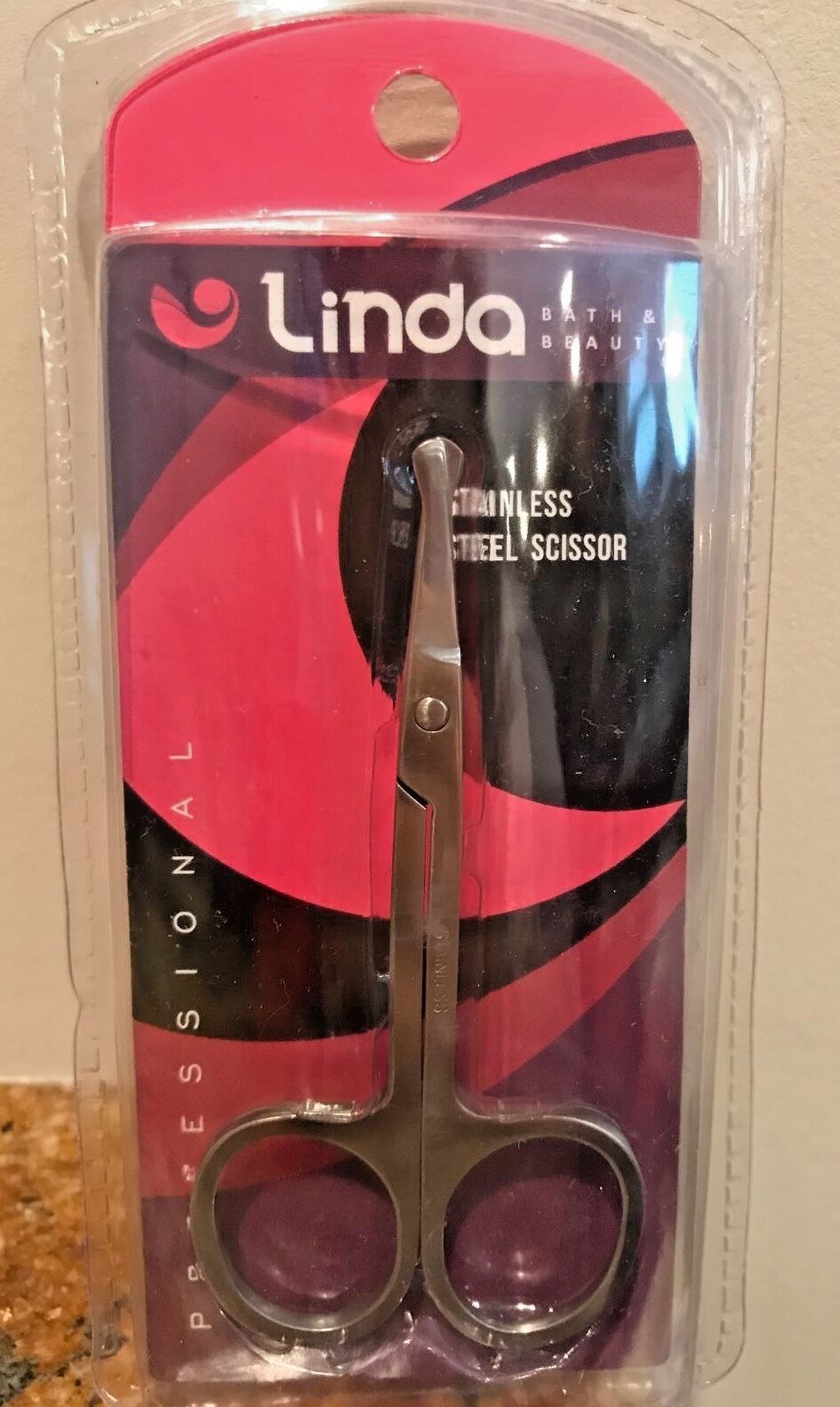 Linda Professional Stainless Steel Fashion Safety Nail Scissor - $5.01