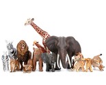 Safari Zoo Animals Figures Toys, 14 Piece Realistic Jungle Animal Figuri... - $42.99