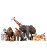 Safari Zoo Animals Figures Toys, 14 Piece Realistic Jungle Animal Figuri... - £32.52 GBP