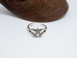 925 sterling Silver Ant Toe Ring Oxidized Women Adjustable Toe Ring Size US 3.75 - £12.05 GBP