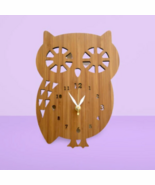 Owl Wall Clock | Bamboo Owl Clock | Forest Clock | kids Wall Clock - By ... - $33.64+