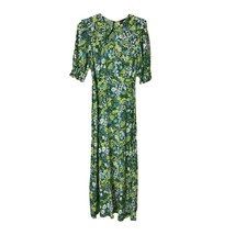 NWT ASOS New Look Tall Peter Pan Collar Puff Sleeve Floral Midi Dress, Women&#39;s 6 - £30.43 GBP