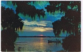 Florida Postcard Cypress Gardens at Twilight Time - £1.53 GBP