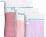 3 Pack Durable Fine Mesh Laundry Bags With Reinforced Zipper And Hanging... - $12.99
