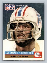 Earl Campbell #27 1991 Pro Set Houston Oilers HOF - £1.48 GBP