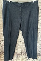 Lands End Denim Ankle Jeans Womens Fit 2 24W Dark Wash Crop - $340.54 MXN