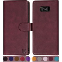 For Samsung Galaxy S8+ /S8 Plus 6.2 Inch (Not Fit S8) Leather Wallet Case With R - £28.31 GBP