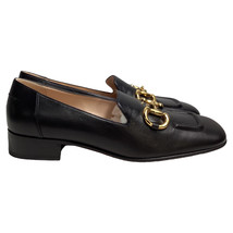 Gucci Baby Horsebit Loafers In Leather Women Black Size 39 - £634.60 GBP