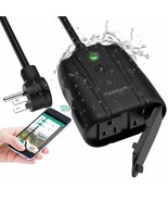 Outdoor Smart Plug, Tessan Wifi Outlet Works With Alexa, Google Assistan... - $43.97