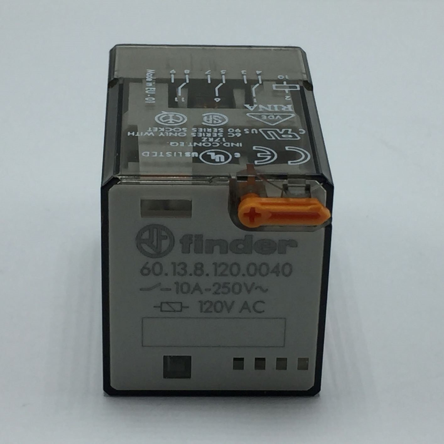 NEW Finder 60.13.8.120.0040 Relay 10Amp 120VAC Coil - $10.45