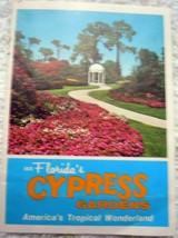 Vintage See Florida’s Cypress Gardens Small Foldout Brochure 1960s - $5.99