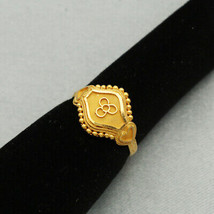 22cts Print Solid Gold Signet Rings Size US 6.25 Stepsister Hot Selling Jewelry - £375.10 GBP