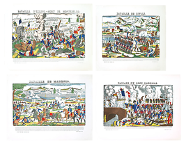 Bundle- 4 Assorted Pellerin Napoleon&#39;s Victory Celebrations Woodcuts - £394.88 GBP