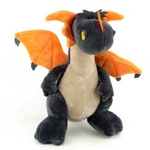 Cool  Plush Dragon Toy Stuffed Animal by NICI toys Grey 12" Tall Kid Gift - $27.15
