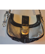 Brighton Purse Silver Metallic &amp; Black Bag – Shiny, Stylish, Shoulder Ha... - €55,76 EUR