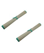 2-Pack Natural Straw Beach Mats 24&quot;x72&quot; – Portable Outdoor Yoga &amp; Picnic... - $14.84