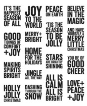 Tim Holtz Cling Stamps 7&quot;X8.5&quot; Bold Tidings Mini - $528.05 MXN