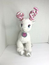 Build A Bear Glisten White Reindeer Sparkle Pink White Horns Antlers Plu... - £11.68 GBP