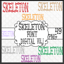 Skeleton Font Digital Vol.1 - $93.95 MXN