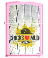 Rare Retired Pink Ford Truck Chicks Love Mud Zippo Lighter - €20,58 EUR