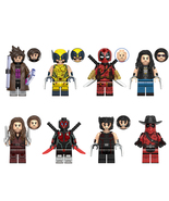 8Pc Deadpool 3 Minifigures Gambit Deadpool 2099 Apocalypse Wolverine Min... - $23.29