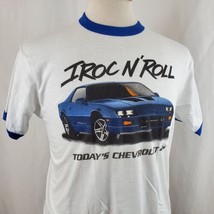Vintage Chevy Camaro IROC T-Shirt Large Ringer 50/50 Two Sided Deadstock... - $57.99