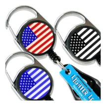 Lighter Leash Retractable Lighter Holder - Flag Series - Standard Size (3) - £8.17 GBP