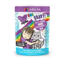 BFF Cat Omg Booya! Beef and Chicken Dinner in Gravy 2.8oz. Pouch (Case of 12) - £23.61 GBP
