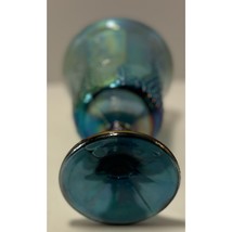 Indiana Glass Blue Carnival Glass Harvest Grape Goblet - £13.43 GBP