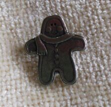 Quick Cooking Pewter Gingerbread Pin 2002 - $13.85
