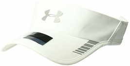 Under Armour Men&#39;s Launch ArmourVent Adjustable Visor White/Silver 13050... - £25.79 GBP