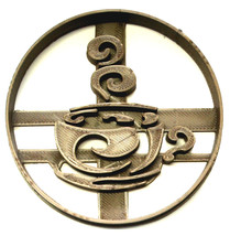 Coffee Mug Cappuccino Swirl Steam Beverage Tea Latte Cookie Cutter USA P... - $2.99