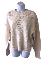 NWT Free People Bell Song Womens XL Pullover Crop Sweater Knit  Boxy Lon... - £28.33 GBP