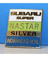 Ski Pin Badge Skiing - NASTAR SILVER - SUBARU SUPER - INDIANHEAD MTN - M... - £15.71 GBP