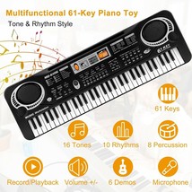 61 Key Electronic Keyboard Electric Digital Piano With Microphone Us - £41.74 GBP