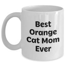 Orange Cat Mom&#39;s Unforgettable Present, Funny White Coffee Mug for Birth... - £13.49 GBP+