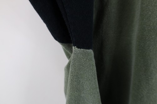 Vintage 90s Y2K Streetwear Mens 2XL Faded Blank 3/4 Sleeve Raglan T-Shirt Green Item image 6