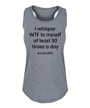 $31 Instant Message Women&#39;s &#39;I Whisper Wtf To Myself&#39; Racerback Tank Small NWOT - £7.40 GBP