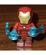 LEGO Minifigure Iron Man Super Heroes Marvel Avengers silver hexagon - £3.57 GBP