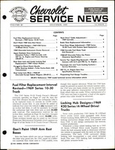 Chevrolet Service News - Volume 40, December 1968 nostalgic - $18.48