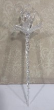 11&quot; Ballerina Icicle Hanging Christmas Tree Plastic Decoration - £6.41 GBP