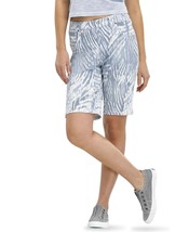 HUE Womens Ultra-Soft Denim Ikat Zebra Bermuda Shorts Size X-Small Color Blue - £19.65 GBP