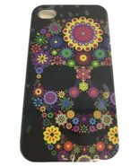 Case For iPhone 4 4S Flower Skull Hardy Style Multi Color - $12.41