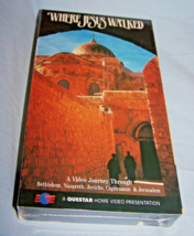 Factory Sealed VHS-Where Jesus Walked-Questar - $15.35