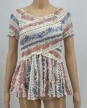An item in the Fashion category: Jopra Cropped Floral Blouse, Size Medium