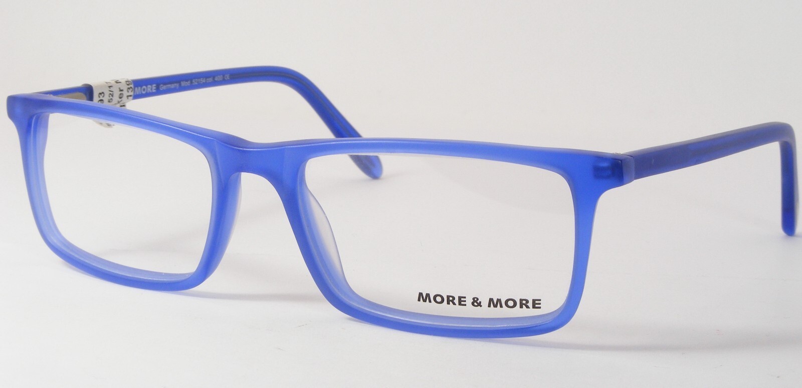 MORE &amp; MORE 52154 400 Mate Azul Único Gafas Marco 52-17-135mm - $76.23