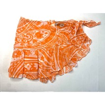 La Blanca Rod Beatie Womens Size Large Orange White Sheer Swim Cover Up ... - $8.90