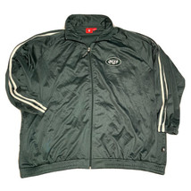 New York Jets Track Jacket Mens Size 4XL Green White Full Zip NFL Team Apparel - £23.06 GBP
