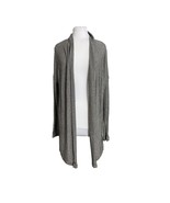 Sunday in Brooklyn Womens Cardigan Size XS Open Front Black White Stripe - £14.79 GBP